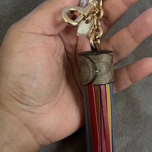 Coach Legacy Color block Tassel/Keychain/Fob